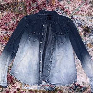 Ombré American eagle denim shirt